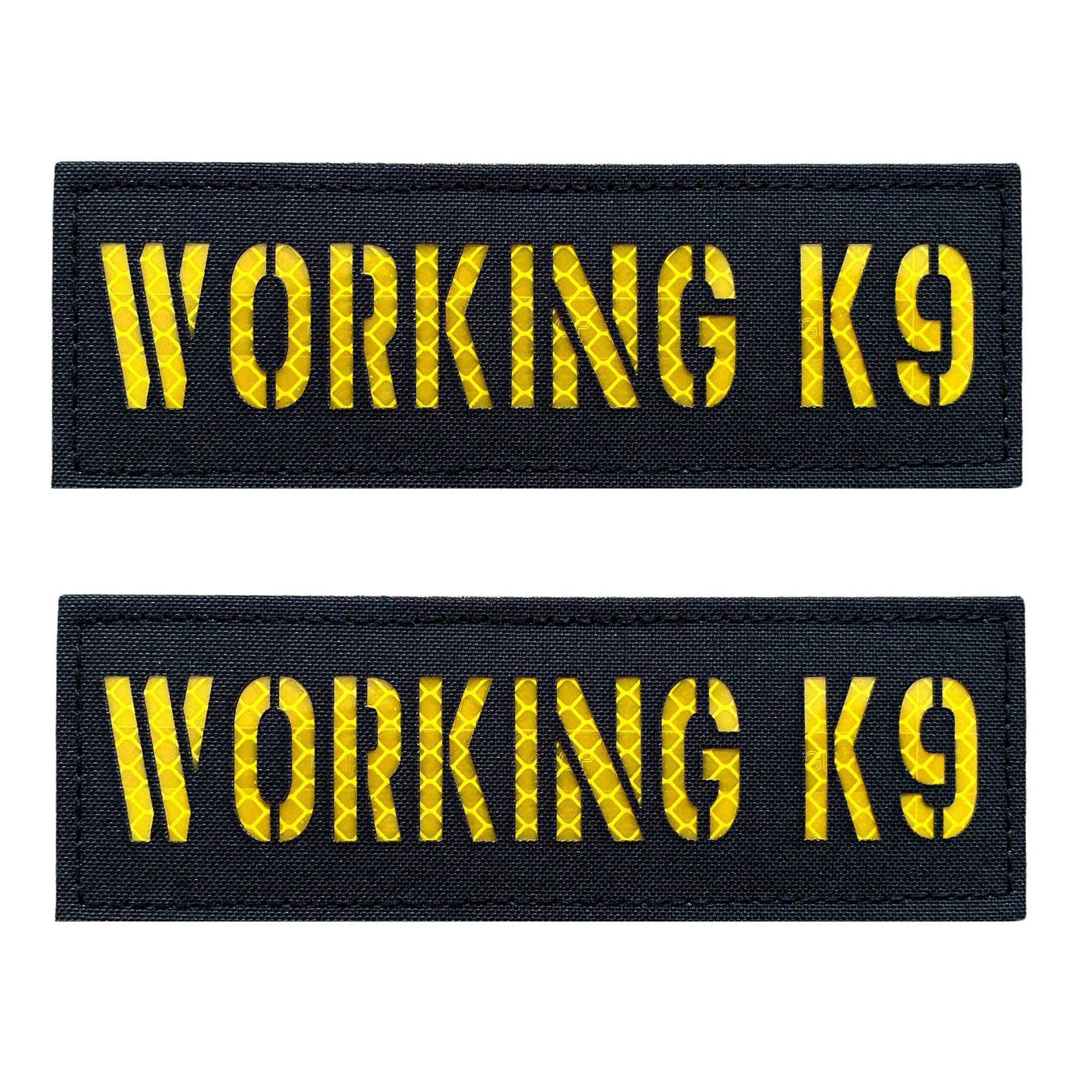 Working K9 Reflective Identification Patches – Pair