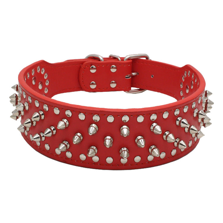 Premium Studded Leather Dog Collar