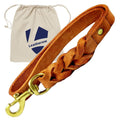 Braided Leather K9 Pull Tab – Quick Control Training Handle