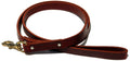 Ray Allen Manufacturing Signature K9 Heavy Leather Leash – 5 ft x 7/8 in – Burgundy