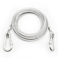 Steel Wire Tie Out Cable Dog Leash Heavy Duty Reflective Trolley Training Lead for Large Dogs up to 125Kg Pet Runner