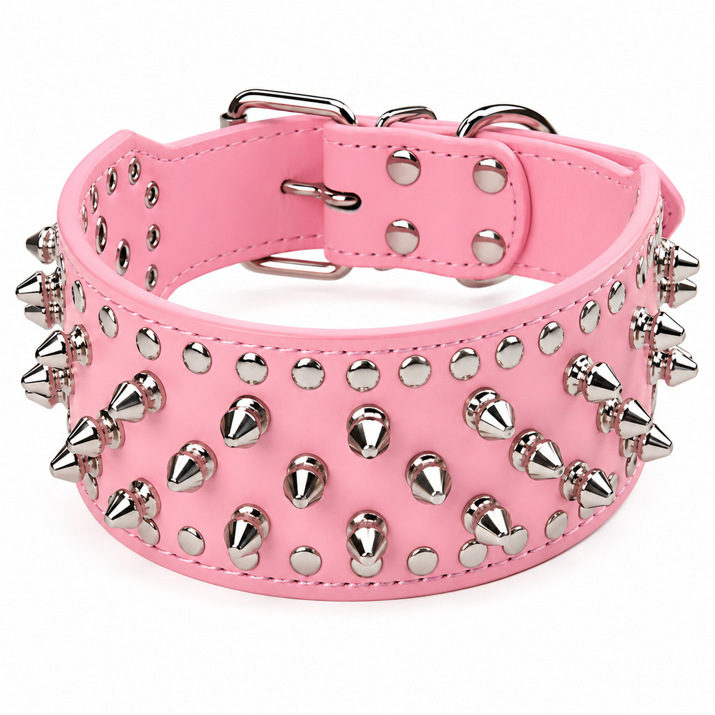 Premium Studded Leather Dog Collar
