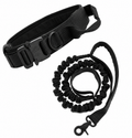 Elite Tactical Working Dog Collar & Bungee Leash Set