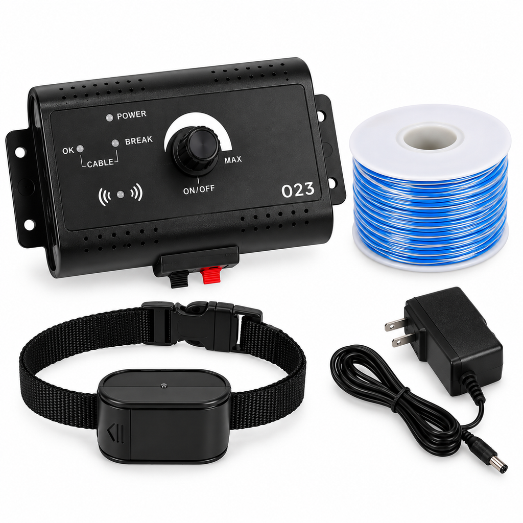 Electric Dog Fence Electronic Pet Fence System Containment Dog Training Collar Sound Shocked Collar Pet Accessories Waterproof