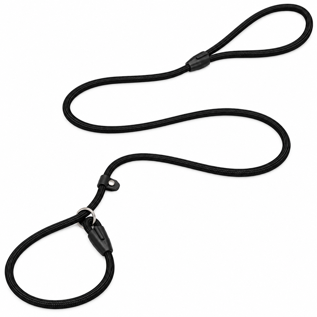 Adjustable Rope Slip Lead for Dogs – Training & Walking Leash
