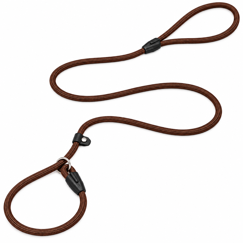 Adjustable Rope Slip Lead for Dogs – Training & Walking Leash
