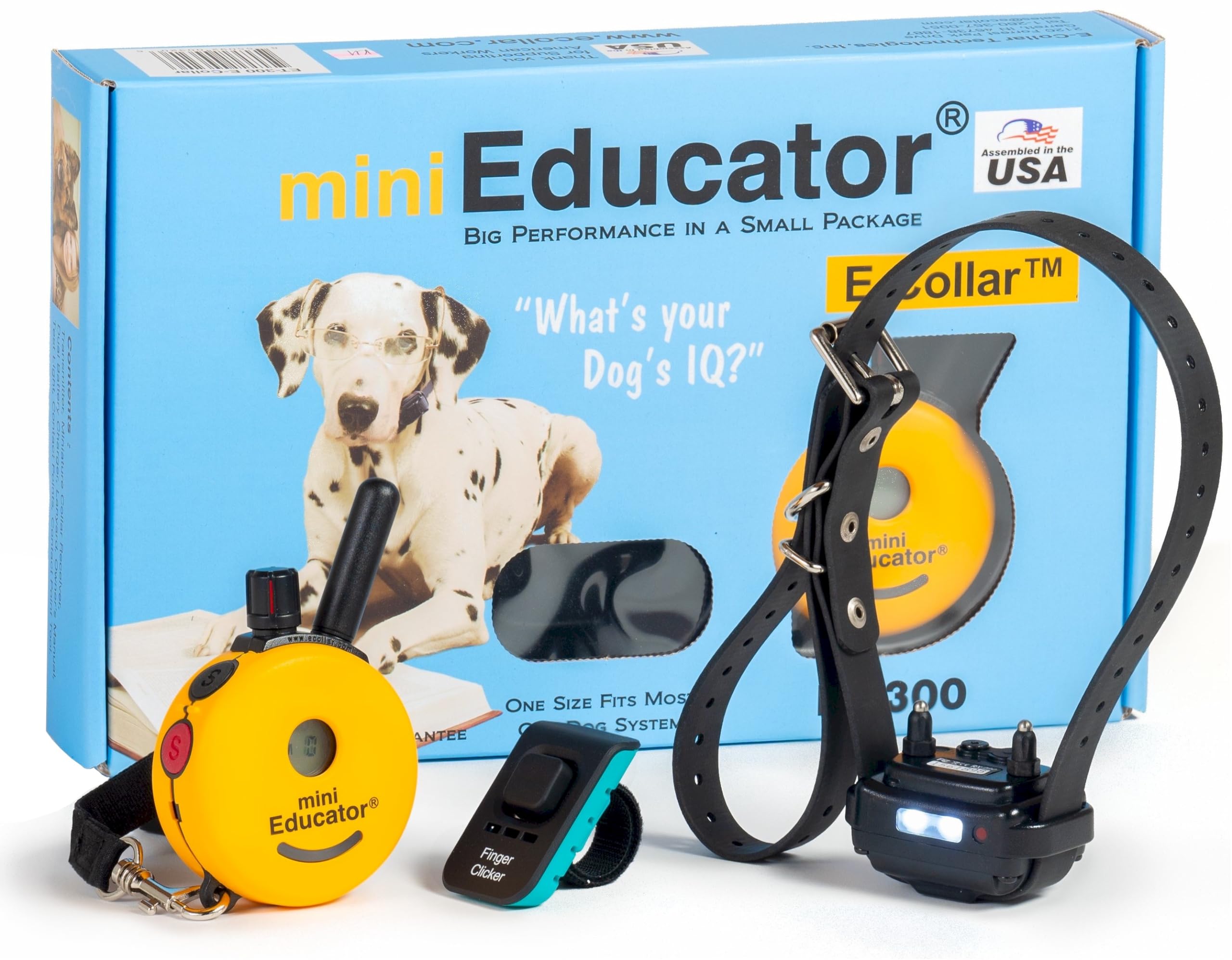 Educator ET-300 E-Collar – 1/2 Mile Waterproof Remote Dog Training Collar with Finger Clicker