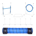 Complete Dog Agility Training Set with Tunnel, Jump, Hoop & Weave Poles